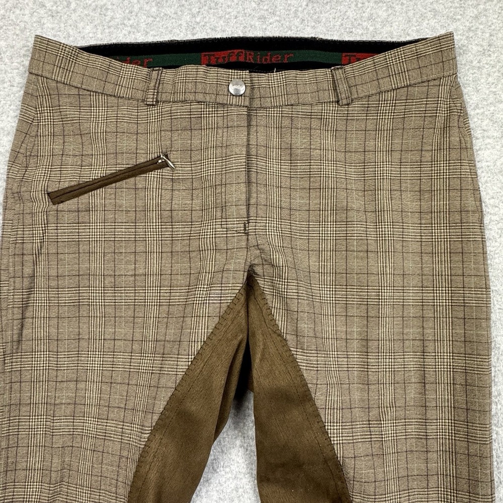 Tuff Rider Bamboo Plaid Full Seat Breeches Size 30 Equestrian Riding Pants EUC - Picture 3 of 7